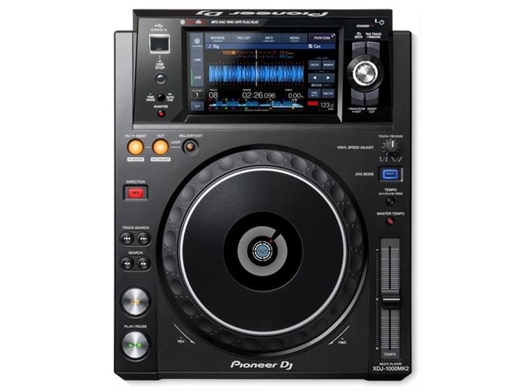 Pioneer XDJ-1000MK2 DJ kontroller, USB og berøringsskjerm